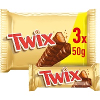 Twix di cioccolato al latte e caramello da 50 gr - 3 unità