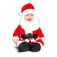 Costume Babbo Natale con barba da bebè