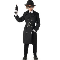 Costume da spia nero per bambini