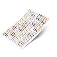 Adesivi in miniatura di varie forme - 1 foglio