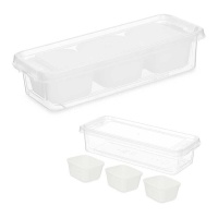 Organizer 28,2 x 11,7 x 6 cm con 3 scomparti sottostanti