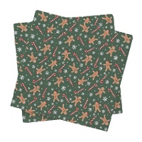 Tovaglioli di Natale con biscotti da 16,5 x 16,5 cm - 20 pezzi