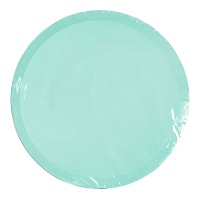 Piatti rotondi piani colorati da 18 cm - 10 pezzi