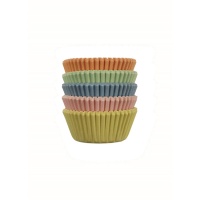 Pirottini mini cupcake colori pastello - PME - 100 unità