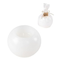 Candela a sfera 10 cm avorio - DCasa