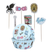 Capsule per cupcake con picking di Luna Lovegood - 24 pezzi.