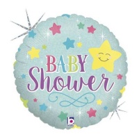 Palloncino rotondo baby shower bimbo da 46 cm - Grabo