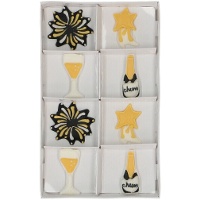 Figure di zucchero di Sparkling Celebration - Wilton - 8 unità