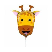 Palloncino testa di giraffa da 23 x 28 cm - 10 unità - Grabo