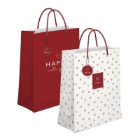 Borsa regalo Smile da 33 x 45 cm - 1 unità
