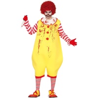 Costume da clown assassino giallo da uomo