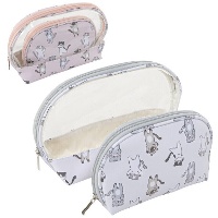 Beauty Case con Motivi di Gatti di 27 x 7 x 16 cm - 2 unità