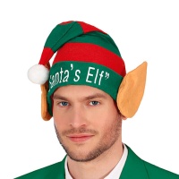 Cappello da elfo a righe con orecchie giganti