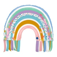 Mappamondo con sagoma arcobaleno e animali marini 63 cm - Grabo