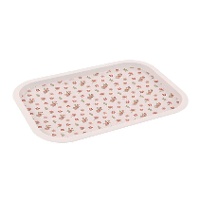 Vassoio di 40 x 28,5 cm con fiori primaverili
