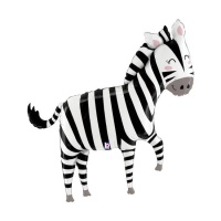 Palloncino Zebra sorridente 1,27 m - Grabo