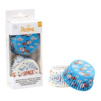 Pirottini cupcake con astronavi - Decora - 36 unità