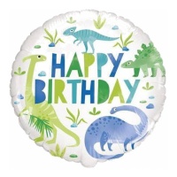 Palloncino Preistorico con Dinosauri da 45 cm - Unique