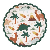 Piatti di Dinosauri da 18 cm - 6 unità