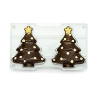 Stampo albero Natale di cioccolato 15 cm - Decora - 2 cavità