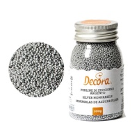 Sprinkles mini perle argento 100 g - Decora
