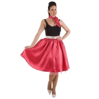 Costume rosso anni '50 per donna