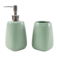 Set da bagno verde acqua - 2 pezzi