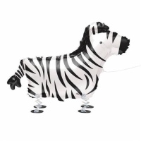 Palloncino camminante Zebra da 76,2 cm - Qualatex