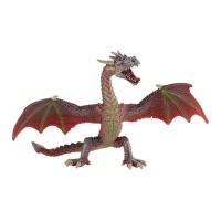 Cake topper drago rosso 14,5 x 9 x 10,3 cm - 1 pezzo