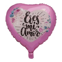 Pallone cuore rosa You are my Love 45 cm