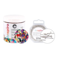 Kit di paillettes opache assortite e spille - Innspiro