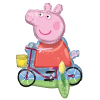 Pallone Peppa Pig in bicicletta 55 x 45 cm - Anagramma