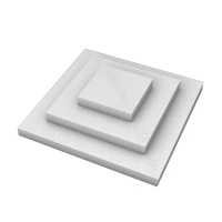 Base polistirolo quadrata 38 cm - 3 unità