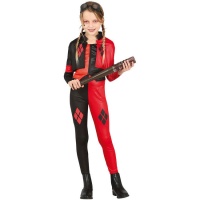 Costume Harley supercattiva pericolosa da bambina
