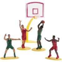 Decorazione per torta a tema basket - 5 pezzi