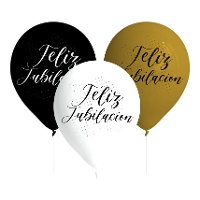 Palloncini in lattice per buon pensionamento da 27 cm - 8 pezzi