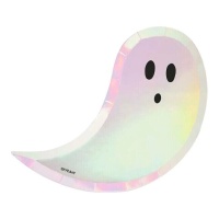 Piatti fantasma iridescenti 24 x 20 cm - 6 pz.