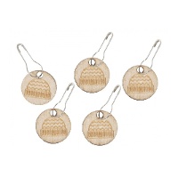 Marcatori di maglia in legno a forma di cappelli - Milward - 10 pezzi