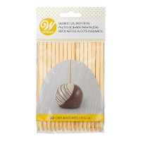 Bastoncini per cake pops in bambù da 12 cm - Wilton - 30 pezzi