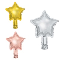 Palloncino a forma di stella colorata 10 cm - PartyDeco - 25 unità