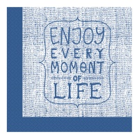 Tovaglioli Enjoy Every Moment of life 16,5 x 16,5 cm - 20 pezzi.