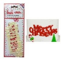 Tagliapasta scritta Merry Christmas da 16 x 5,5 cm - FMM