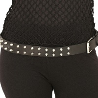 Cintura rocker con borchie da 130 cm