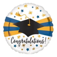 Palloncino rotondo Congratulations Laurea da 43 cm - Anagram