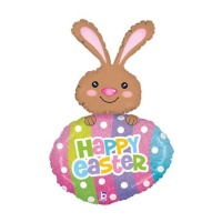 Palloncino Coniglio Happy Easter da 1,07 m - Grabo