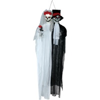 Ciondolo di coppia scheletro con luce e suono da 1,85 m