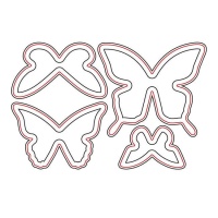 Fustella singola farfalle Zag - Misskuty - 4 unità