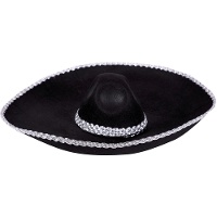 Sombrero messicano nero elegante