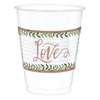 Bicchieri Love & Leaves da 473 ml - 25 unità