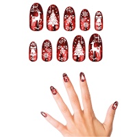 Unghie finte rosse natalizie